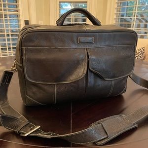 Cole Haan leather oversized briefcase